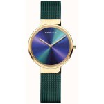 Classic Multicolour Dial Sapphire Green Milanese Bracelet Women's Watch 19031-828