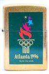 Zippo L e Brass "olympics Atlanta 1996" Lighter With Seal On The Back - Collectors Item