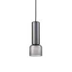 Spazio Torch Pendant Light Smokey Glass