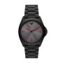 Emporio Armani Nicola Three-hand Black Stainless Steel Men's Watch AR11393