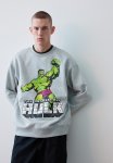 Loose Fit Sweatshirt - Grey Multi
