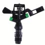 1PC Plastic Rotatable Dual Nozzle Automatic Irrigation Sprinkler For Garden Cooling Watering Equipment