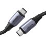 UGreen Usb-c 3.1 GEN2 10GBPS PD3.0 Male To Male 1M Charge & Sync Braided Cable - Grey