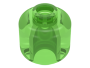 Parts Plain Minifigure Head Block Open Stud 3626B - Trans-bright Green