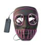 LED Light Up Mask - Purple & Blue Glow Halloween Rave Party & Cosplay