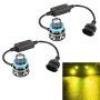 1 Pair H11 27W / DC12V Car Aluminum Alloy LED Headlight Gold Light