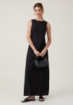 Cotton On Haven High Neck Maxi Dress - Black
