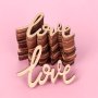 18PCS Valentine's Day Wedding Love Party Desktop Confetti Decoration Paper Chips Wooden Sign Easter Gift