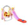 Smte 3-IN-1 Swing And Slide Set For Kids Freestanding Climber Set Pink With Keychain