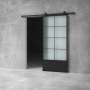 Glass Barn Door D03 - 2100 X 820 X 25MM / Reeded Glass
