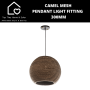 Camel Mesh Pendant Light Fitting - 300MM