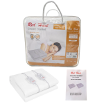 Red Hart Electric Blanket ? Heated Winter Blanket For Single & Double Beds White Polyester