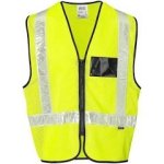 Pioneer Lime Mesh Reflective Vest Zip With White Pvc Tape