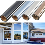 50CM 3M 19.6IN 118IN Window Film One Way Mirror Tint Vinyl Daytime Privacy Static Non-adhesive Decorative Heat Control Anti Uv W