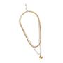 Goldair Gold Butterfly Double Layer Necklace