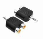 3.55MM To 2 Rca Adaptor