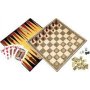 Ambassador Classic Games Collection - 6 Deluxe Games Real Wood Pieces