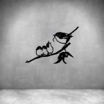 3 Birds - Grey L 600 X H 420MM