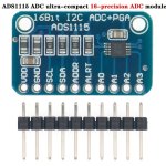 ADS1115 16-BIT 16-BYTE 4-CHANNEL I2C Iic Analog-to-digital Adc Converter With Pga & High Precision For Arduino Raspberry Pi & Mo