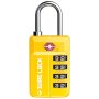 Tsa Approved Travel Luggage Locks Open Alert Combination Lock For School Office & Gym Locker Toolbox Pelican Case Easy Read Dials- 1 2 & 4 Pack 1