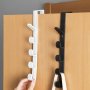 Fashion Over-the-door Hooks Plastic Material Easy Install Door Mount Coat Rack With Hooks For Hanging Clothes Hats Bags And Key Storage Rack.