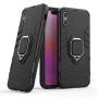 Shockproof Kickstand Ring Stand Armor Case For Iphone 11 Pro - Black