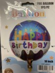 Happy Birthday 18 Inch Foil