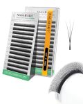 Nagaraku Narrow 3D W Eyelash Extension Small Spacing 3D Clover Lash Supplies Natural Soft Premade Fans Pbt Cluster W Shape Lash