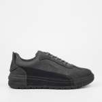 Perlo 1 Faux Suede Faux Nubuck Sneaker - Grey - Grey 11