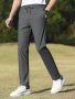 Solid Color Men's Golf Pants Quick Dry Business Casual Trousers With Pockets For Spring Summer Work Travel Outdoor Fitness