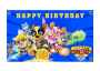 Paw Patrol - Mighty Pups Birthday Stickers- Pack Of 30 Vinyl Stickers