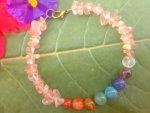 Pink Obsidian Chakra Bracelet