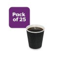 Ripple Black Cup 250ML – 25PK