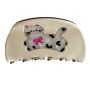 Spotted Cat Acetate Hair Claw Clip Cream White Cartoon Animal Shark Clip