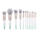 12 Blue Makeup Brush Set