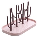 Coral Baby Bottle Rack - Pink