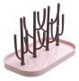 Coral Baby Bottle Rack - Pink