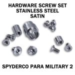 Satin Stainless Replacement Hardware Screw Kit For Spyderco Para Military 2