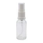 20ML Clear Glass Aromatherapy Bottle With Serum Pump - White 18 410