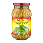 Mother's Recipe Green Chilli Pickle Hari Mirch Ka Achar 300G - Spicy Hot Condiment For Rice Rotis & Curries Tangy Authentic Indi