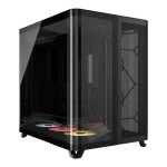Air 5400 Rs-r Argb Triple Chamber Mid-tower PC Case 3X Fans Included 2X 2.5" 1X 3.5" Black