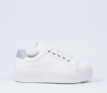 Flatform Sneaker - 4 Kids White
