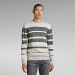 Raw Irregular Stripe Sweater Oyst
