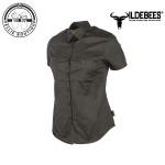 Ladies Plain Pocket Blouse - Olive - 2XL