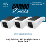 Solocam S40 Spotlight Camera – Triple Pack Bundle