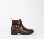 Flat Ankle Boot - 8 / Brown