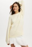 Cotton On Luxe Crew Pullover - Lemon Icing