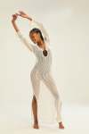 Savannah Kaftan Dress - M-l White Crinkle