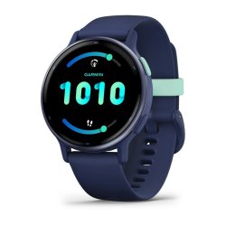 Garmin Vivoactive 5 - Metallic Navy Aluminium Bezel With Navy Case And Band