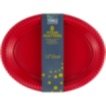 Thingz Red Plastic Platter Plates 8-PACK